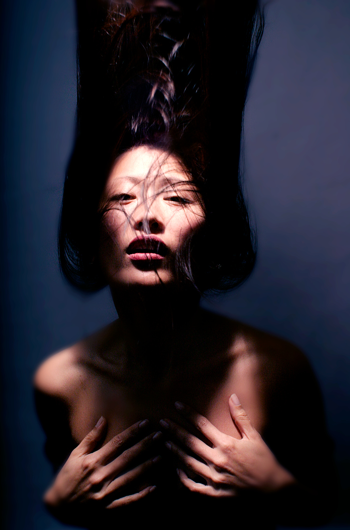 Retrato de modelo de moda en Medellín